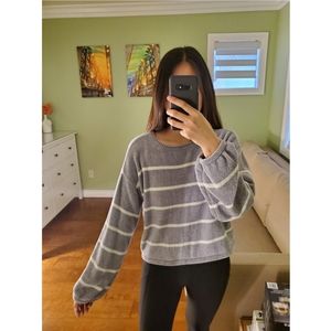 Soft Striped Sweater Top